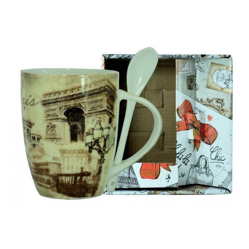 Mug "Downtown" avec cuillière