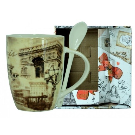 Mug "Downtown" avec cuillière