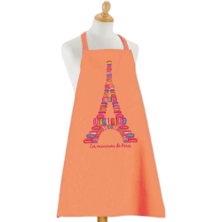 Paris Macaroons Apron - Orange