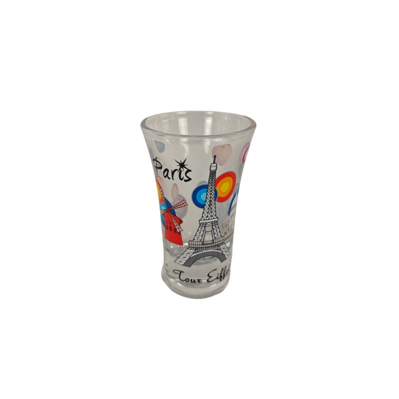 Fireworks flared shot glass