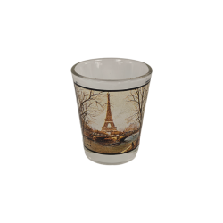 Eiffel Tower photo shot glass