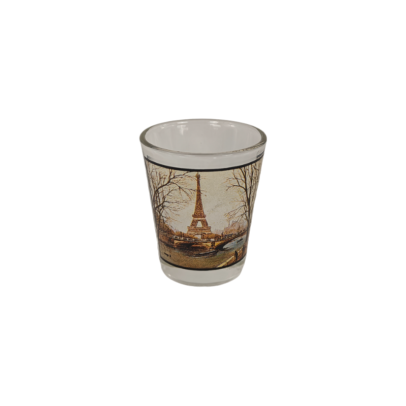 Eiffel Tower photo shot glass