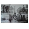 Placemat Monuments of Paris - BW